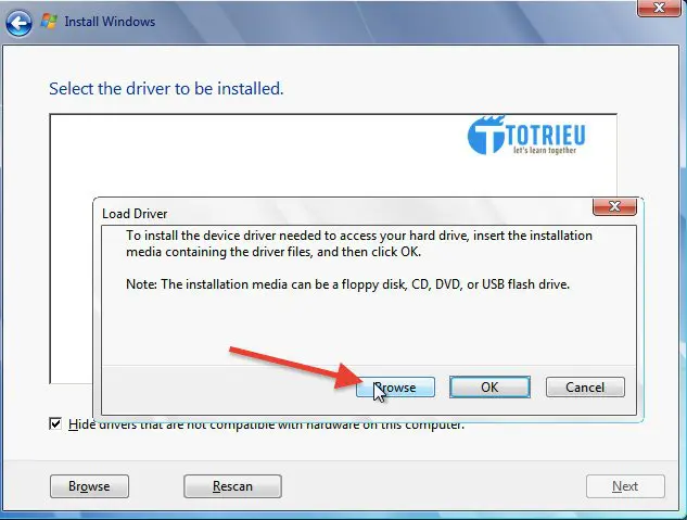 Browse cài đặt VPS Windows