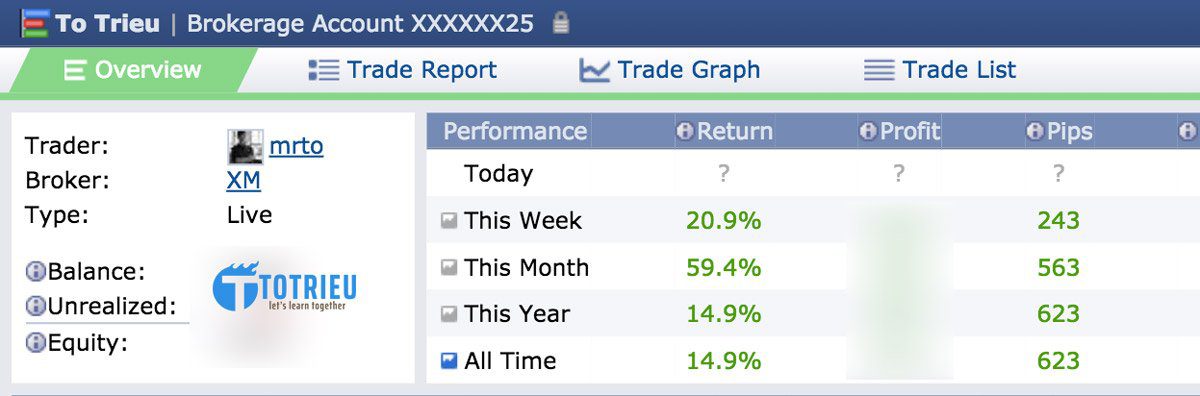 Kết quả khi áp dụng chiến lược chia nhỏ mục tiêu giao dịch Forex