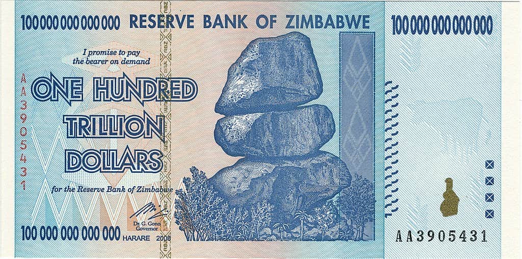 Đồng 100 tỷ Đô la Zimbabwe