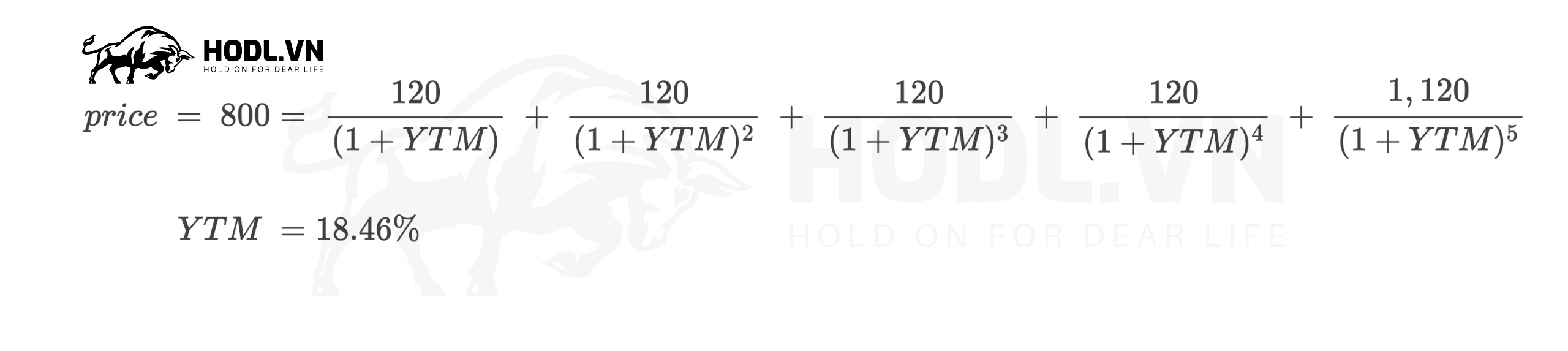 Lợi tức đáo hạn (Yield to maturity – YTM).