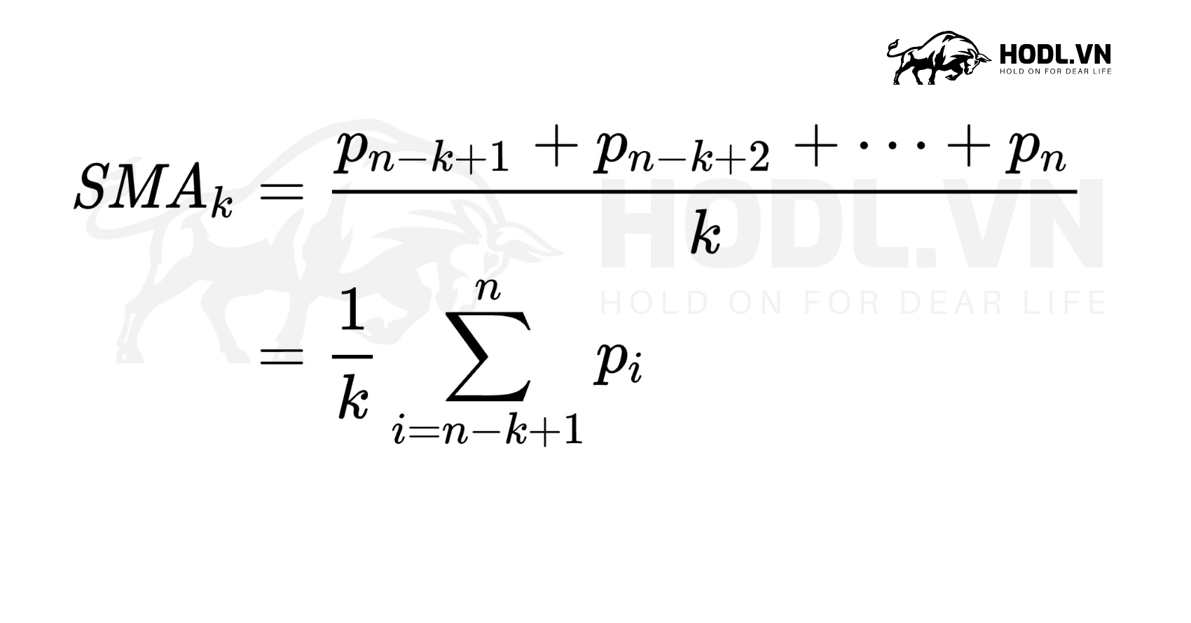Công thức tính giá trị SMA đầu tiên