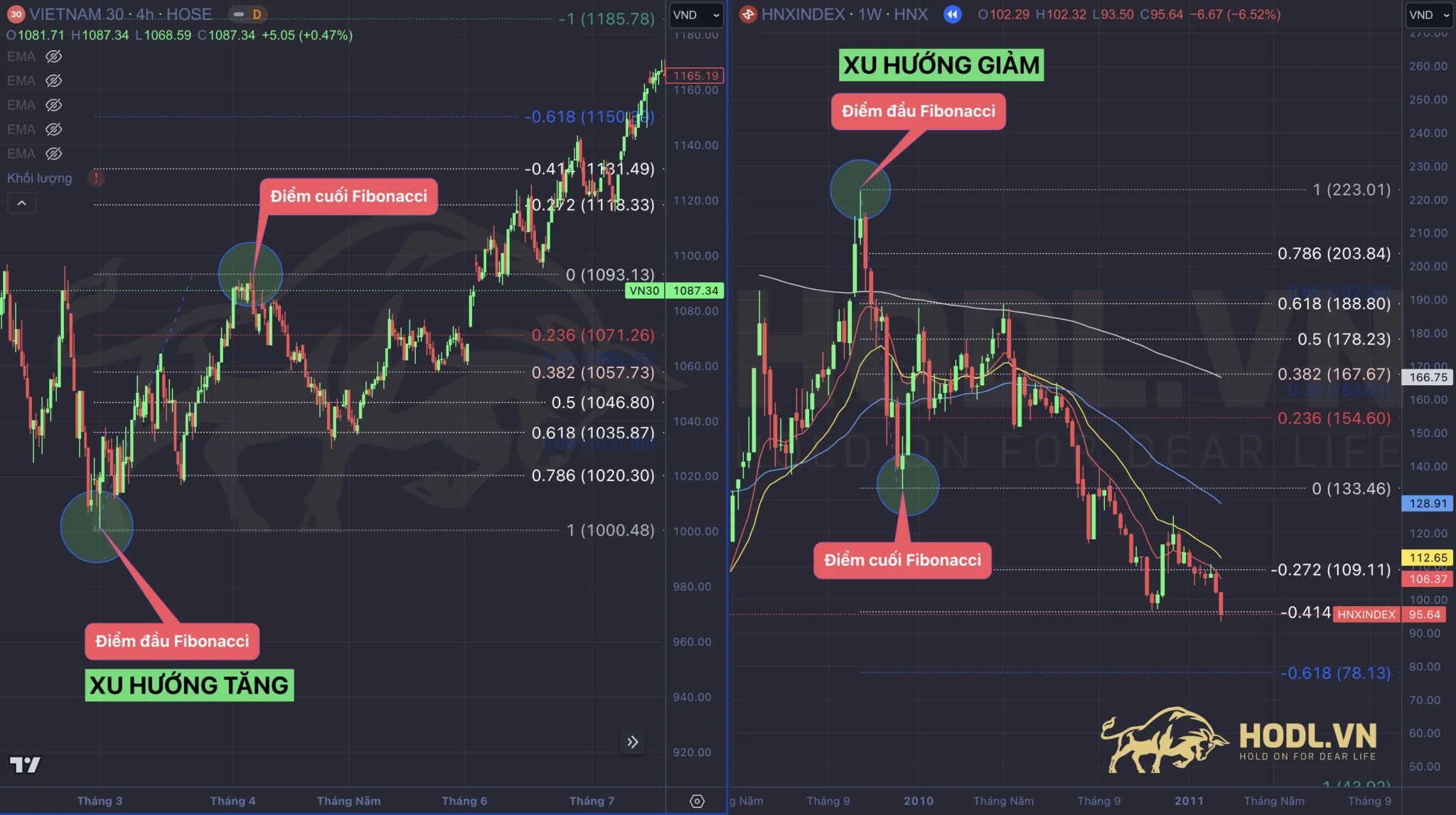 Cách vẽ Fibonacci cơ bản trong phân tích kỹ thuật cổ phiếu