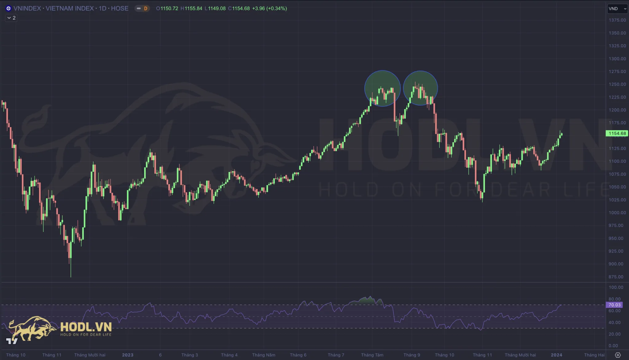 Price Action tốt nhất 2024: Mô hình hai đỉnh - Double Tops